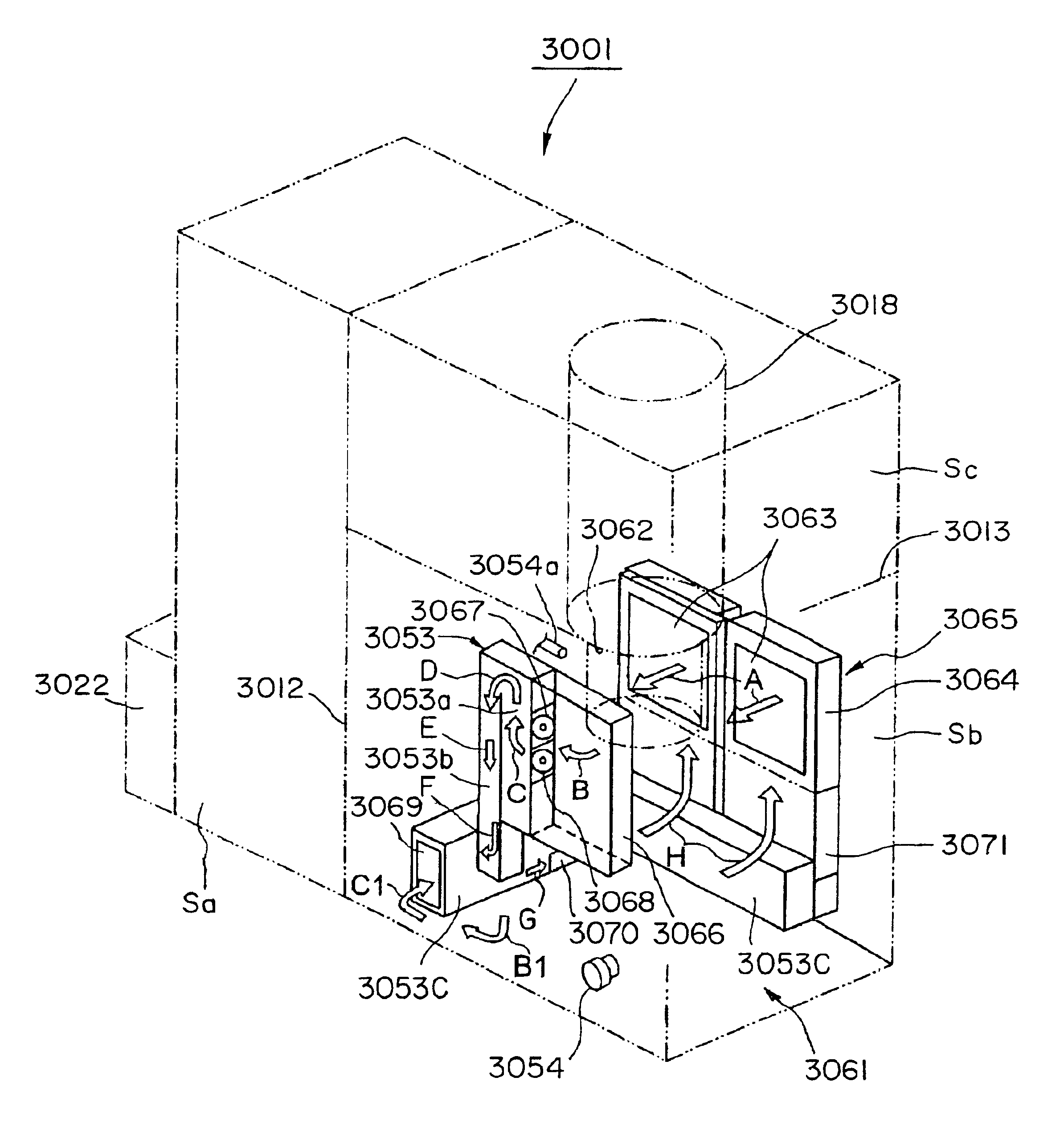 Heat treatment system and a method for cooling a loading chamber