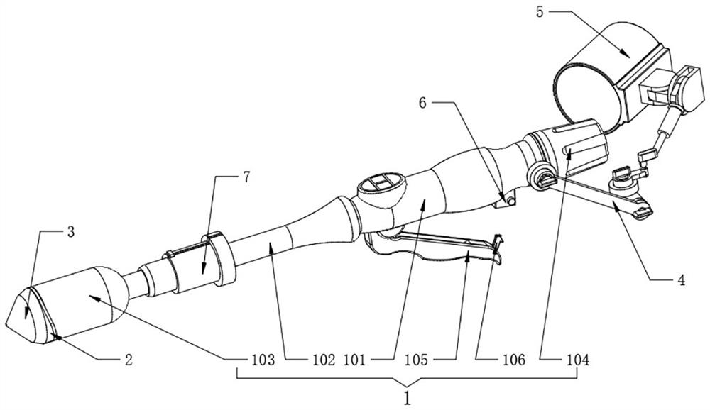 Anorectal anastomat with stabilizing function