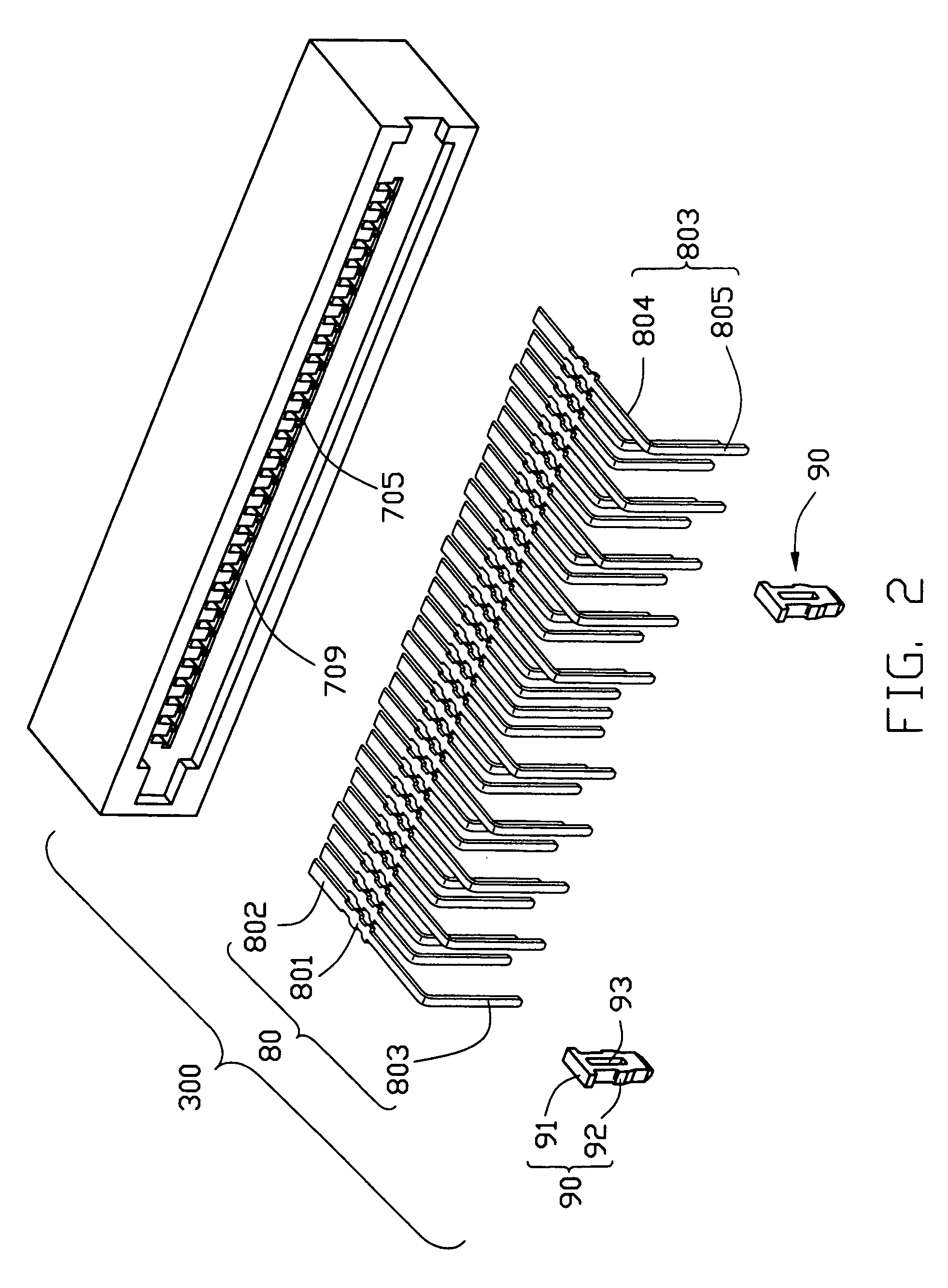 Serial ata connector with right angle contact