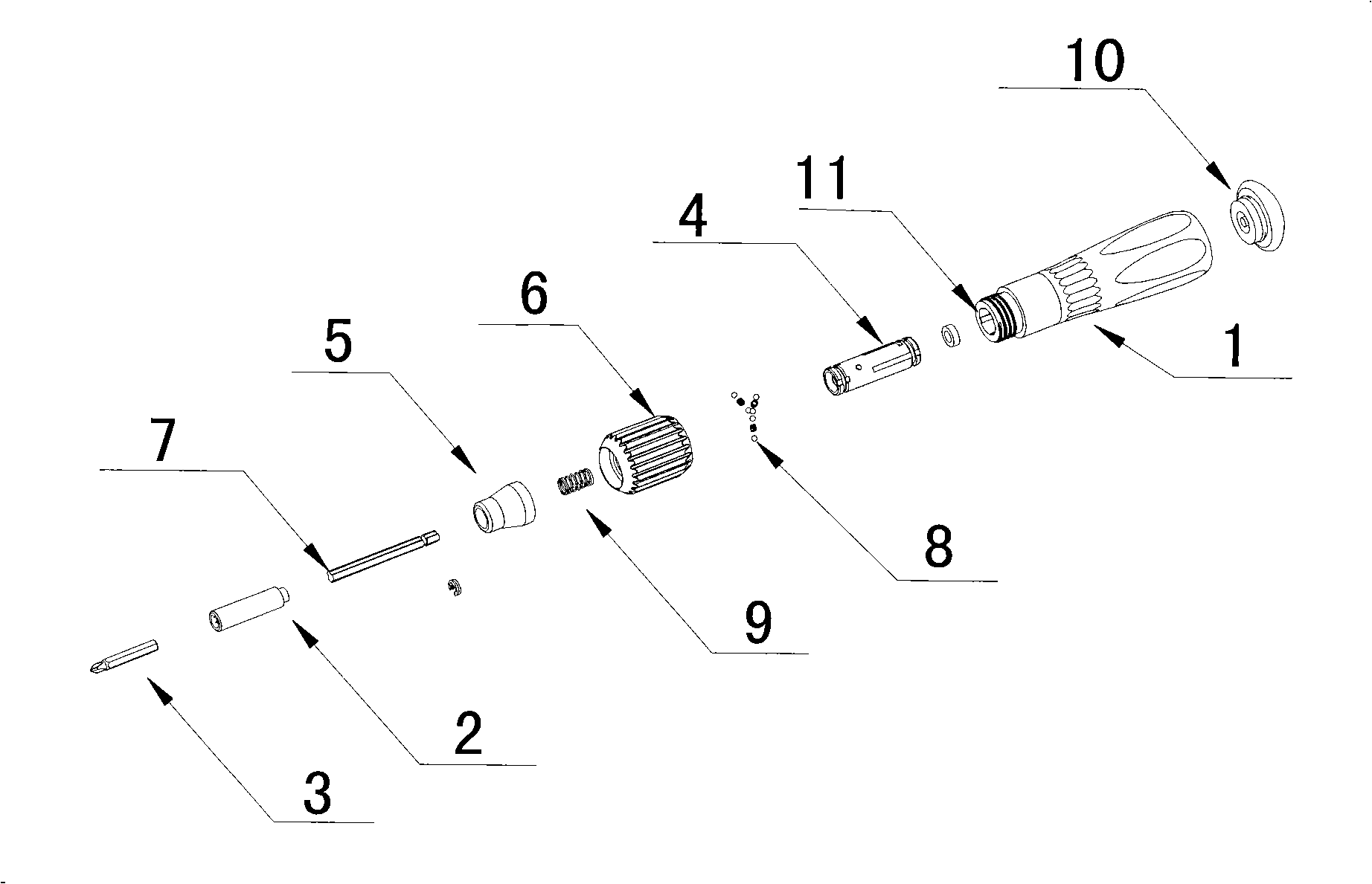 Screw driver with adjustable torque