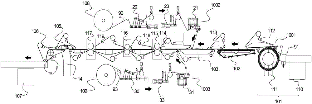 Single-piece packing device and method for disposable sanitary products