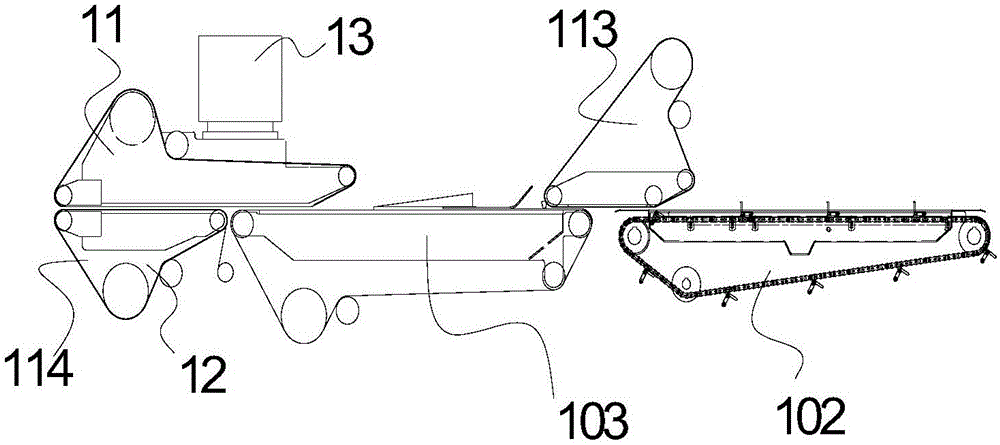 Single-piece packing device and method for disposable sanitary products