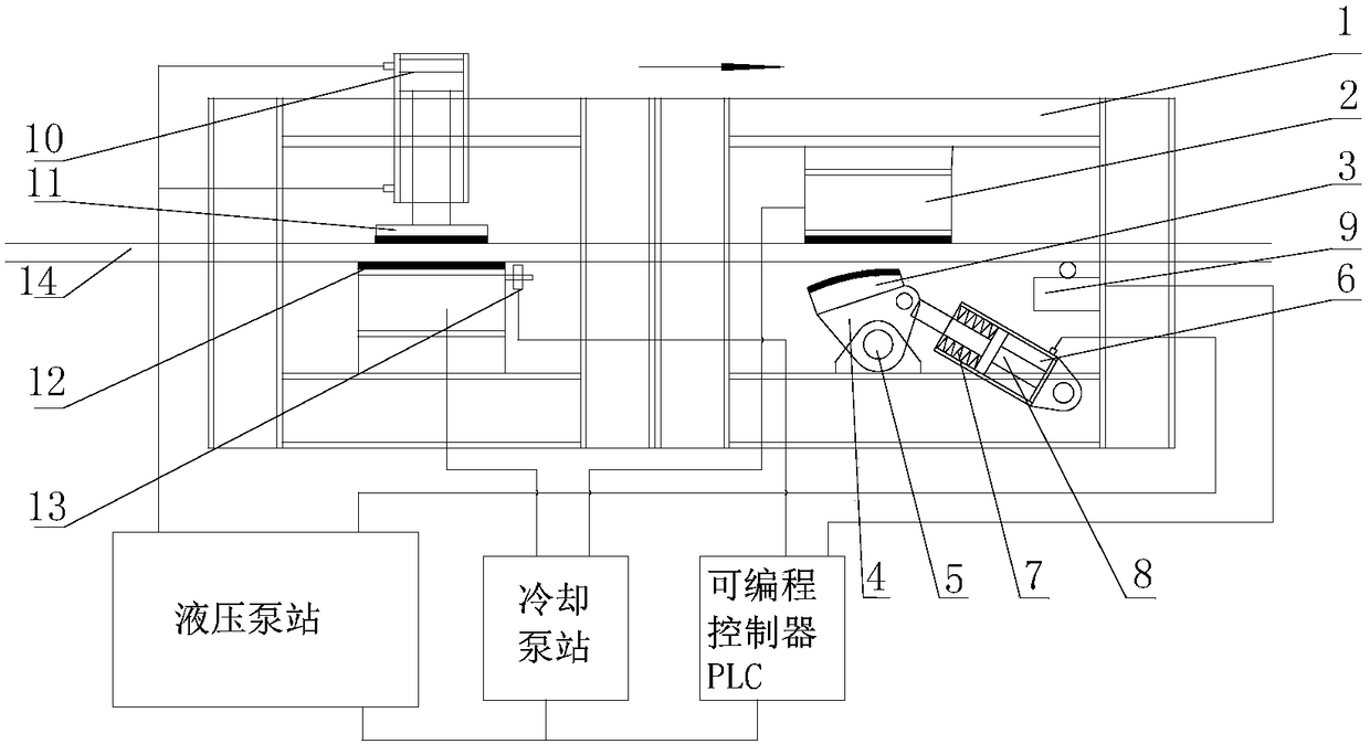 A two-stage controllable conveyor belt fixing device