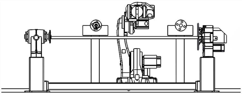 Robotic automatic welding device for submerged arc welding in space arc path