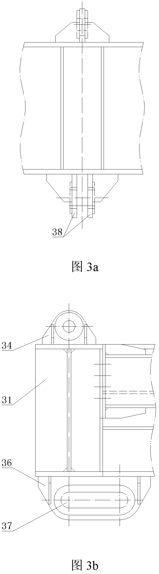 Hoisting rack for hoisting and mounting condenser shell module