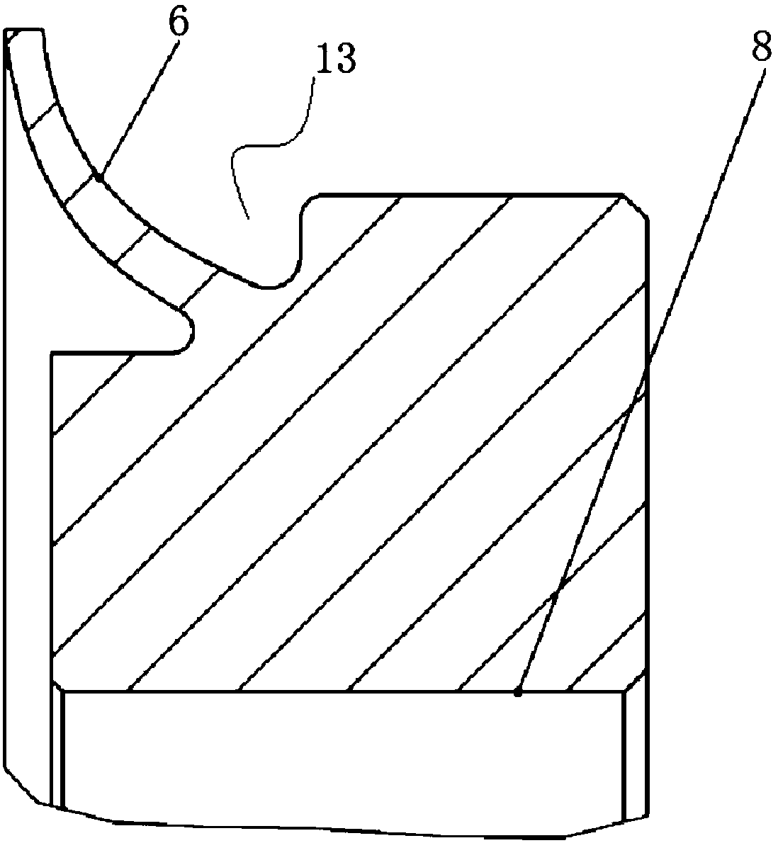 Lip-shaped mechanical seal device