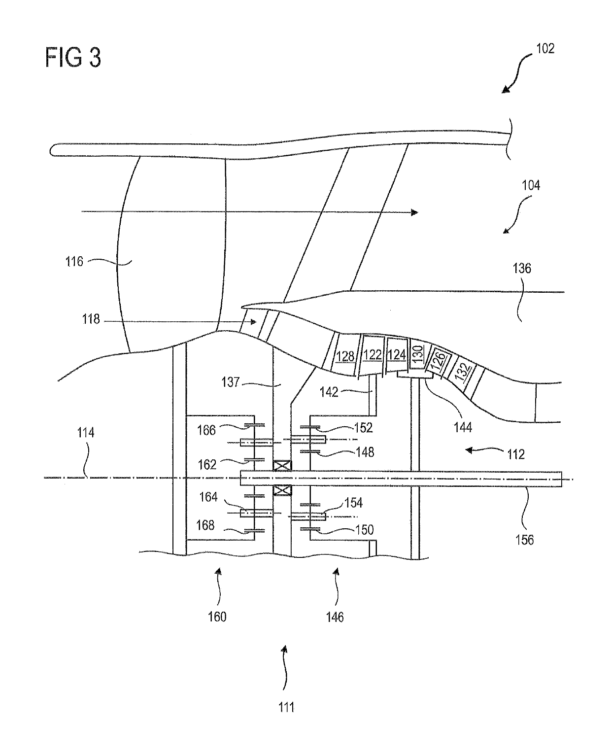 Compressor of axial turbine engine with contra-rotating rotor