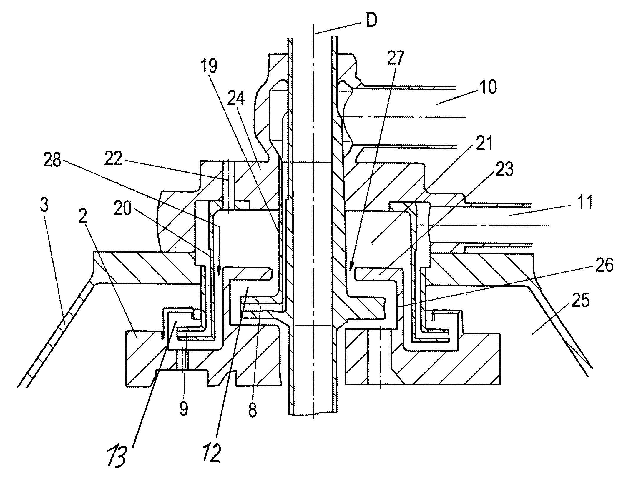 Separator having a centrifugal drum