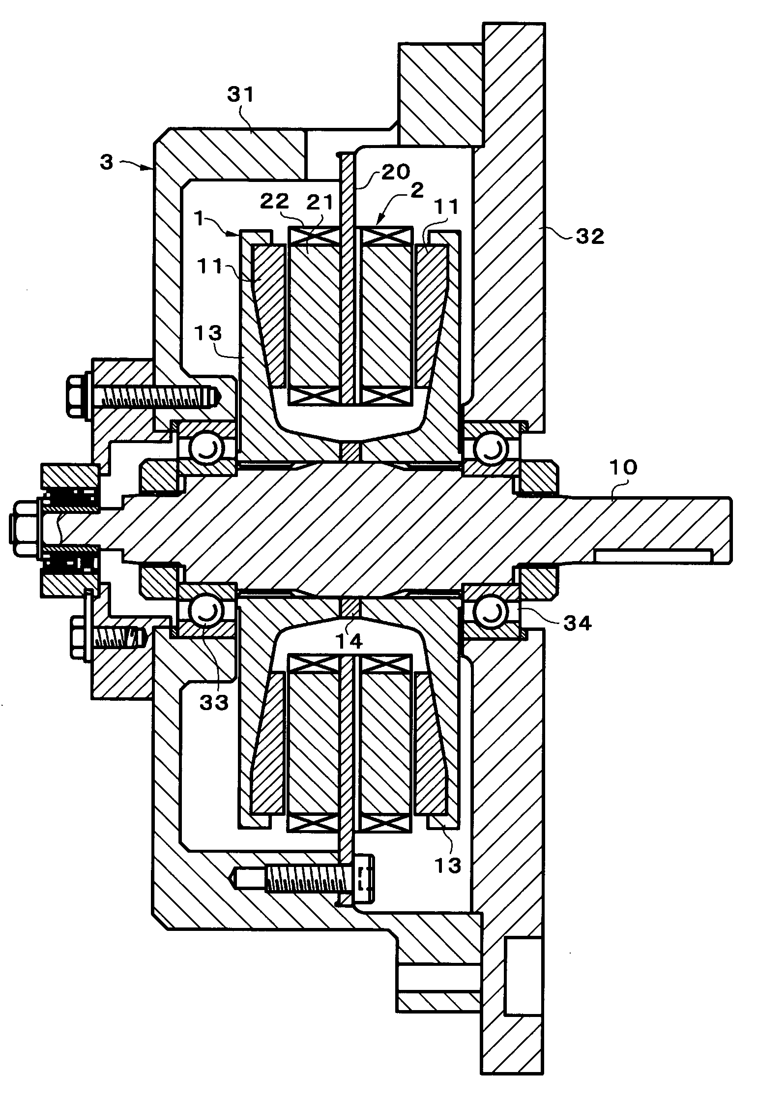 Axial gap rotating electrical machine