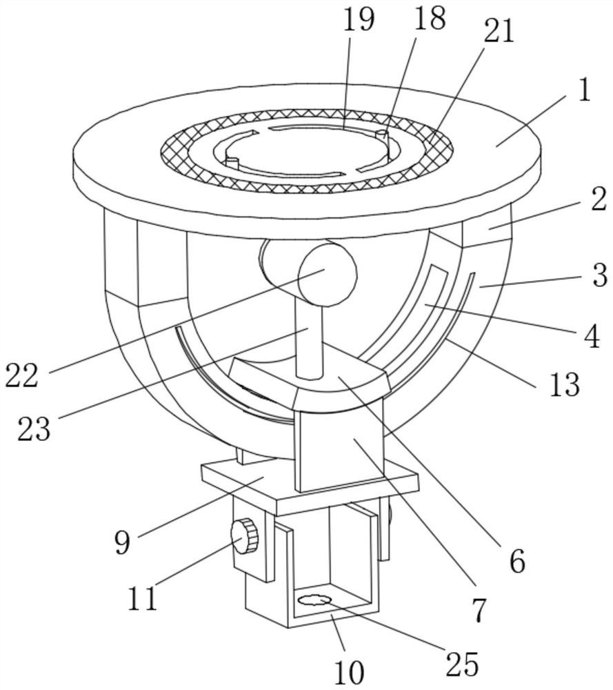 Support structure for aerial photography of unmanned aerial vehicle