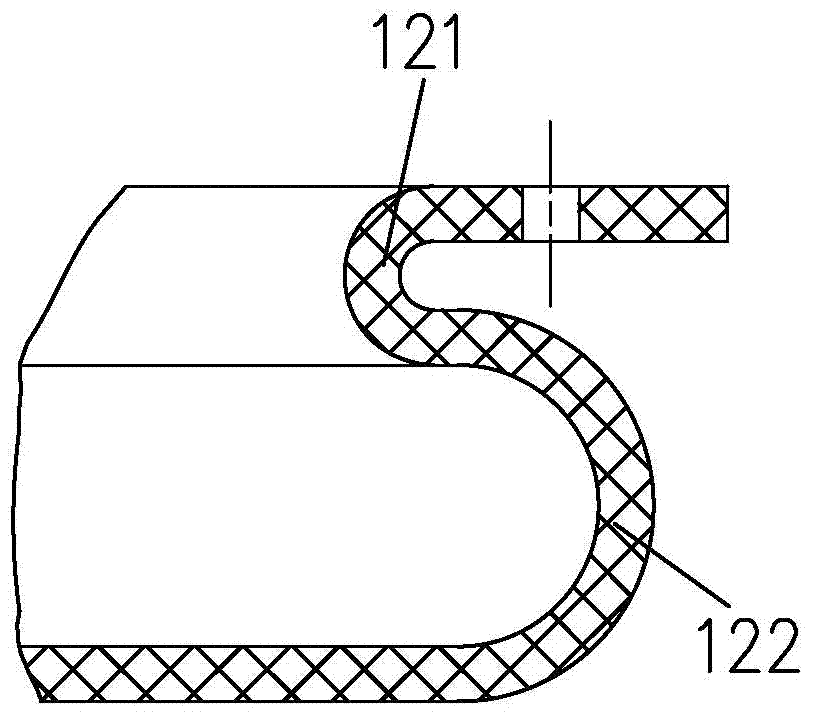 Flexible base transmitting ejection loads