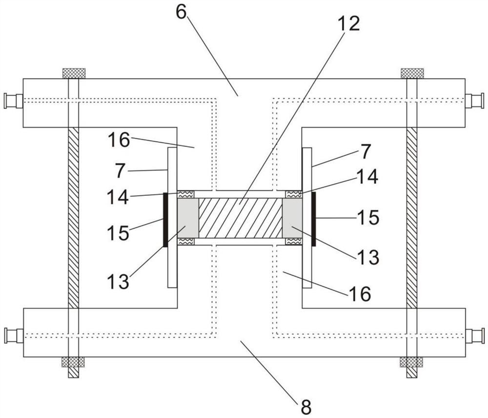 A device and method for measuring the diffusion coefficient of rock