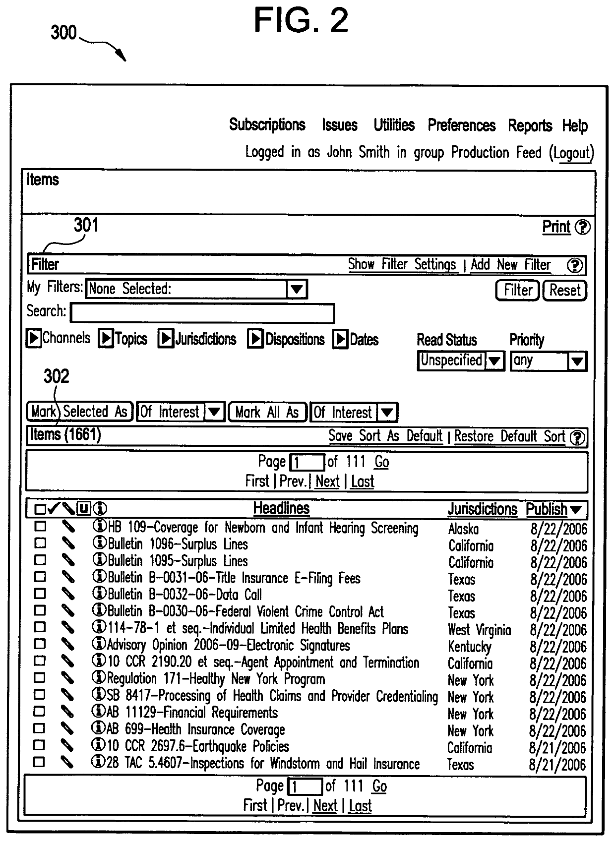 Subscription apparatus and method