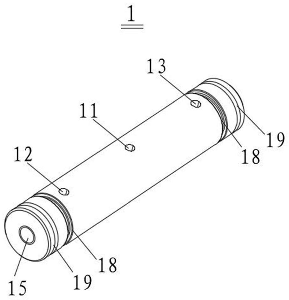 Thrust wheel shaft, thrust wheel and operation machine