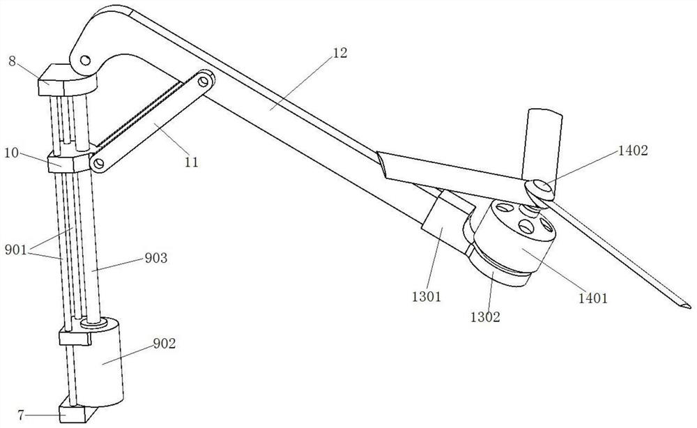 An automatic folding multi-rotor water-air amphibious robot