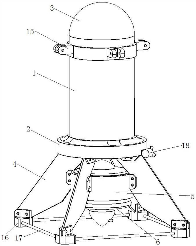 An automatic folding multi-rotor water-air amphibious robot