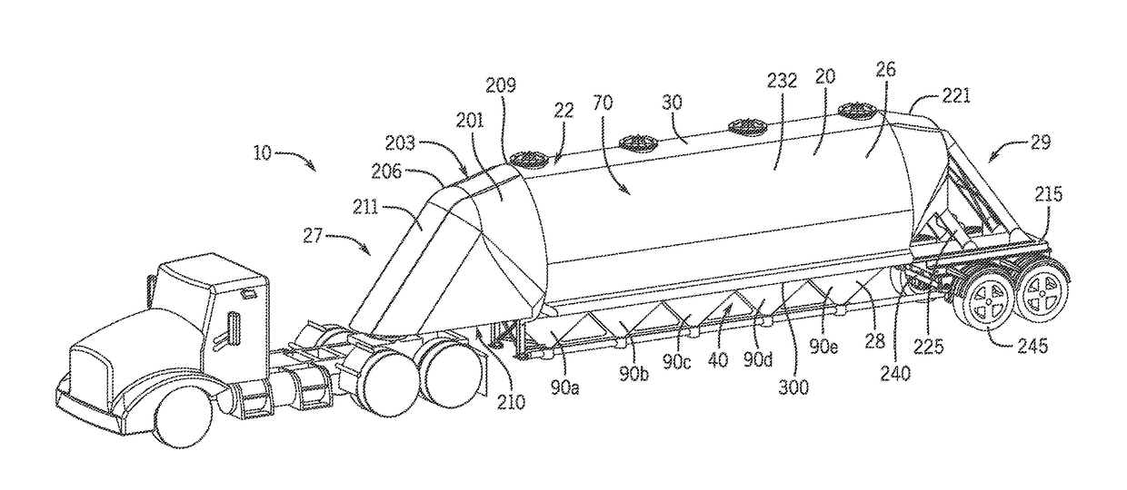 Pneumatic tank trailer