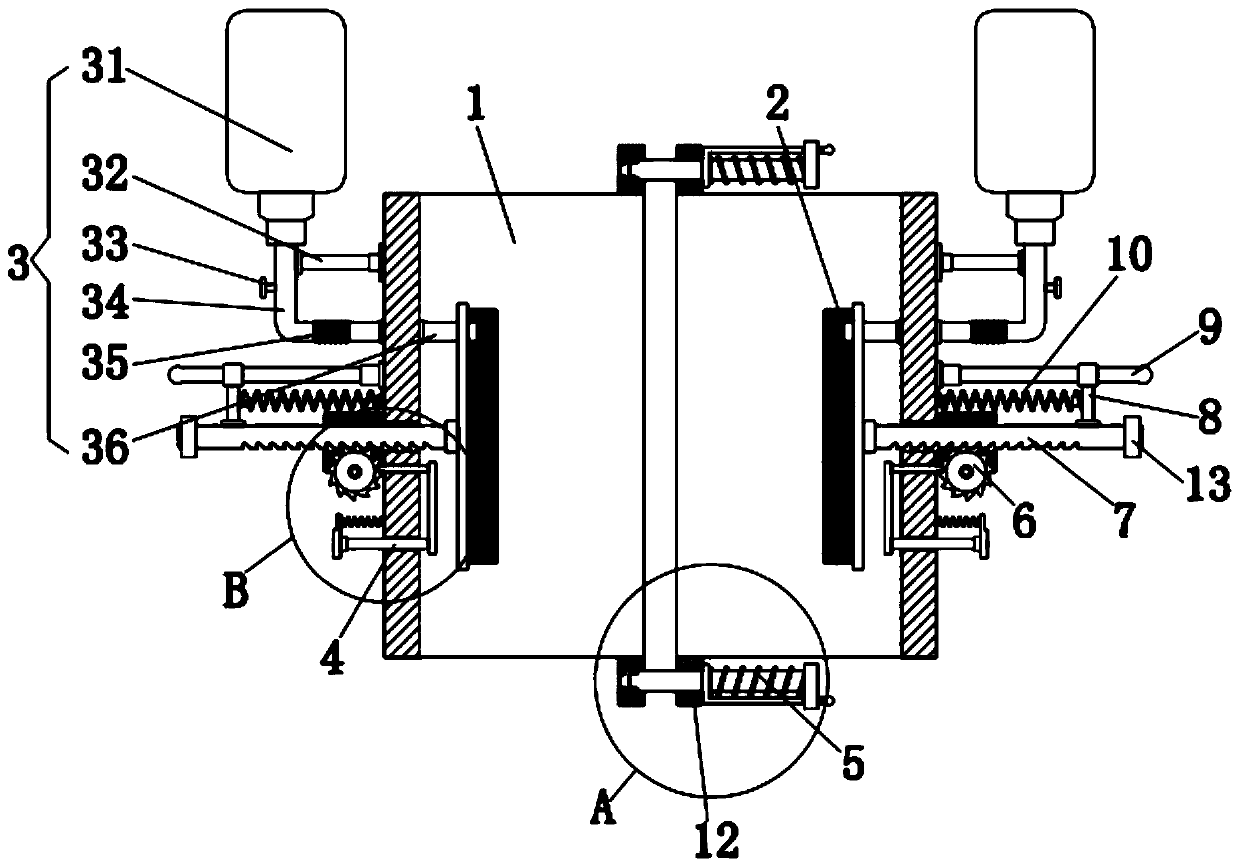 Greening maintenance trunk surface cleaning device