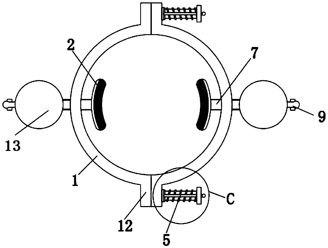 Greening maintenance trunk surface cleaning device