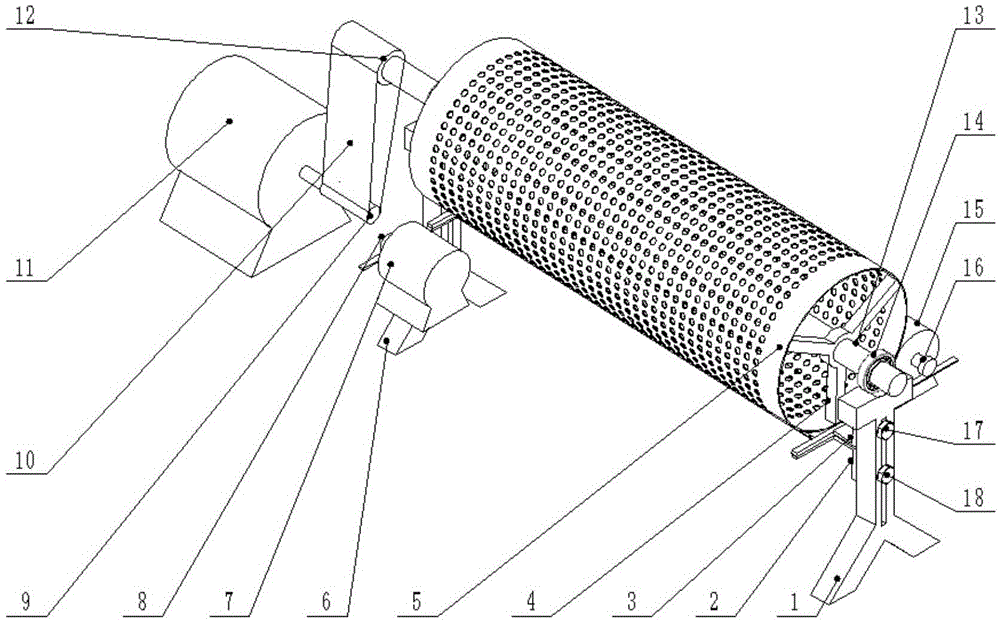 Three-layered mesh screen type long pepper stem removing device