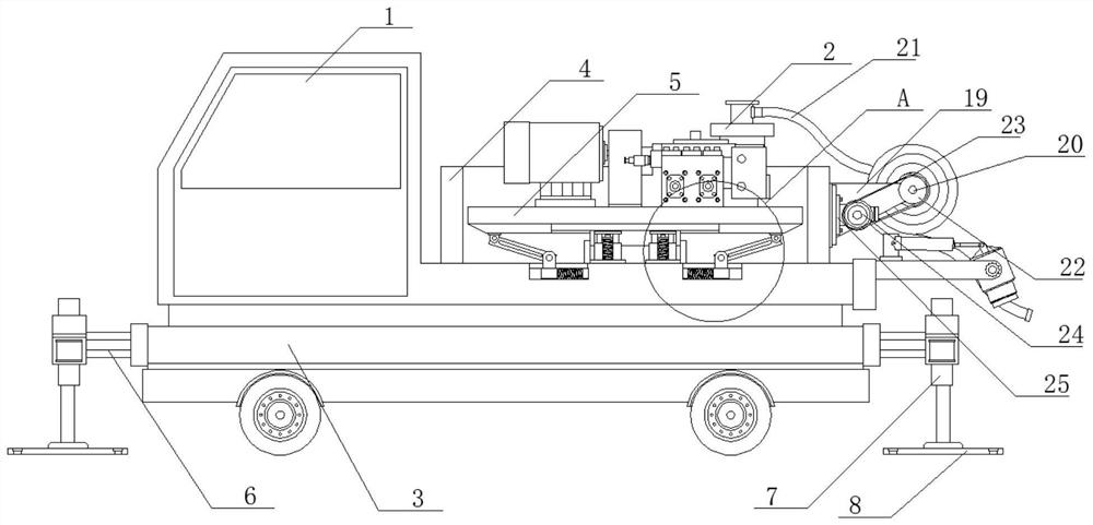 Multifunctional emergency water pump truck