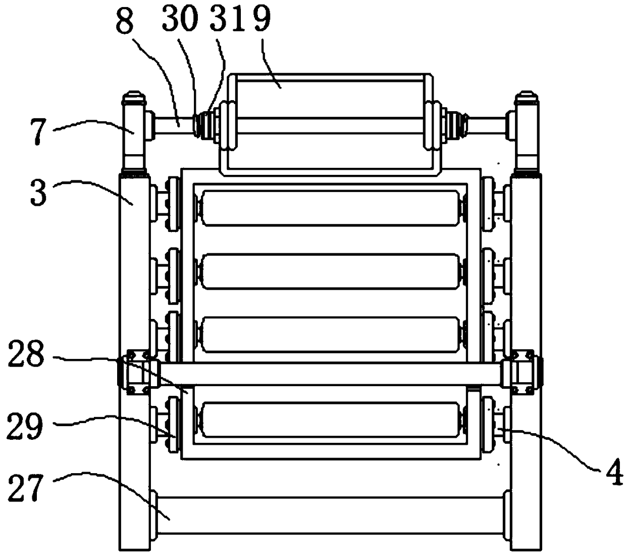 High-speed numerical control knitting machine with self-lubricating structure and controllable discharging position