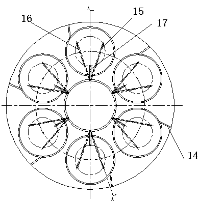 Axial pneumatic driving planet rotation apparatus