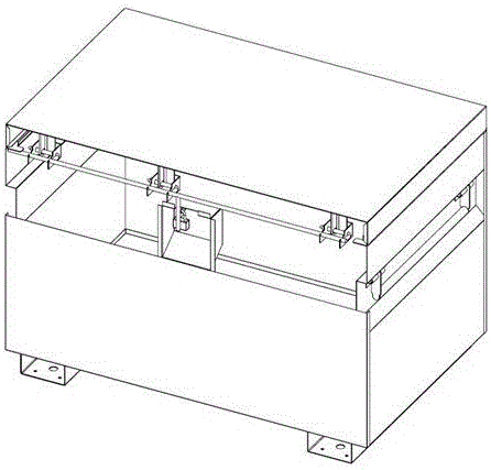 Multi-point type sliding lock system for cabinet body