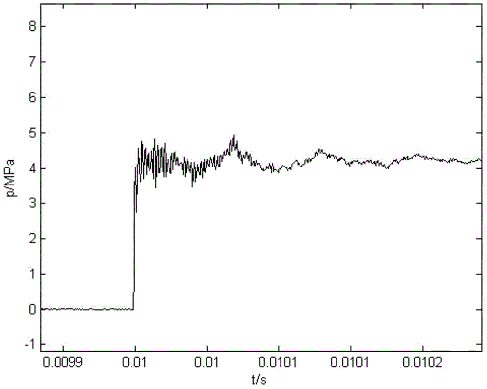 Shock wave pressure test installation structure for shock tube calibration