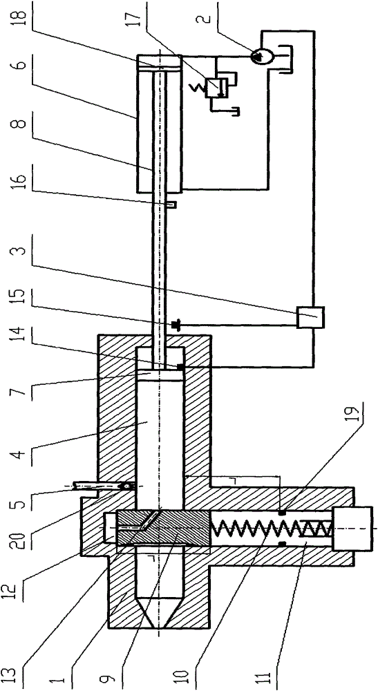 Non-return quantitative and constant pressure injection device