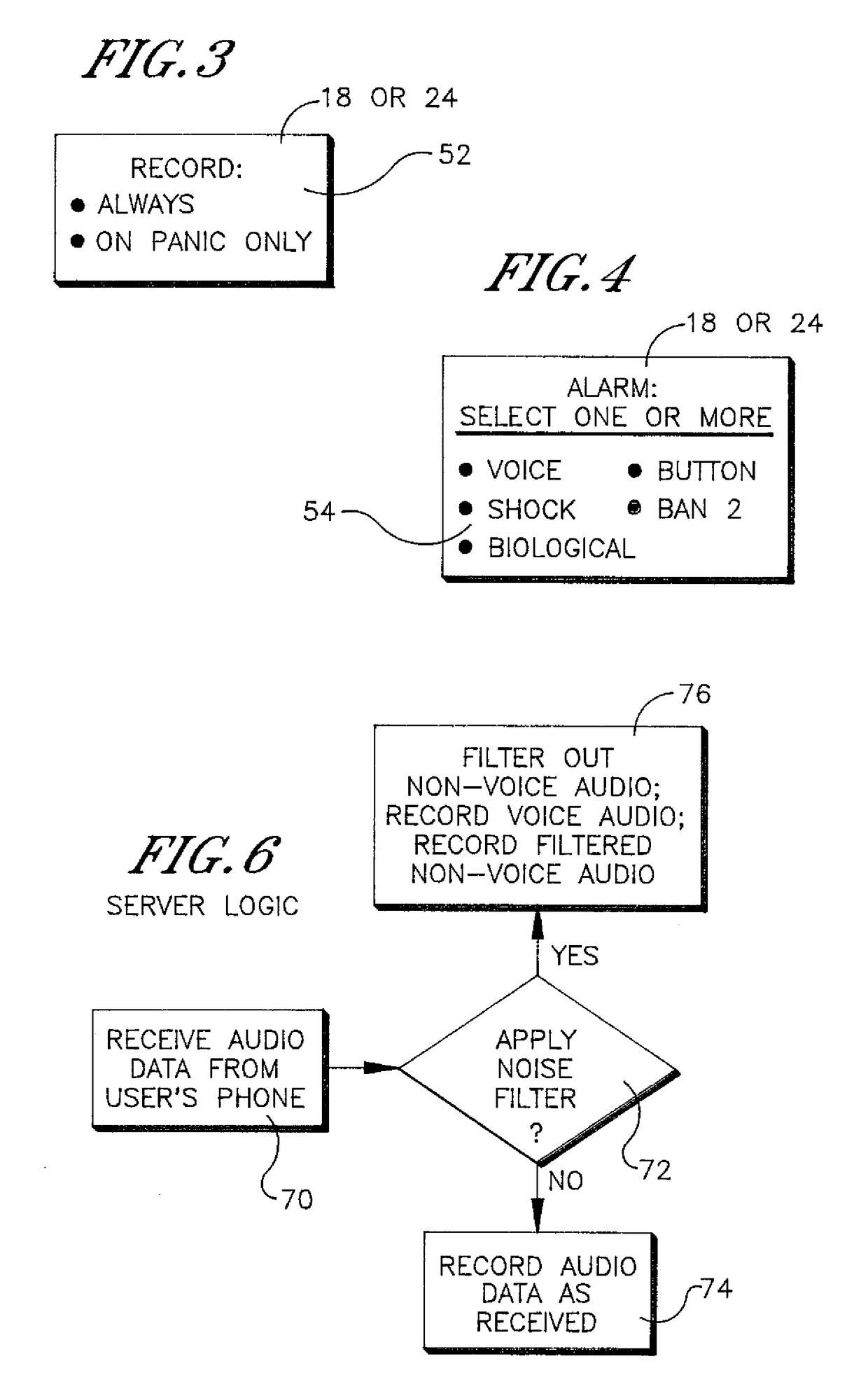 Smart watch with automatic voice recording and alarm