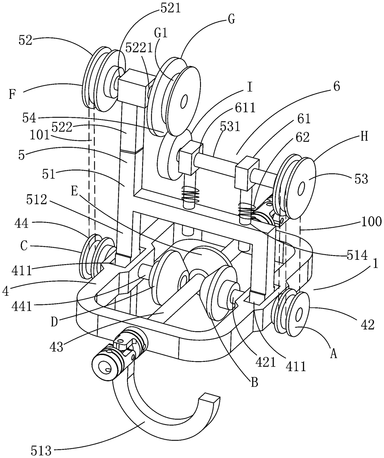 Cableway self-propelled transport apparatus