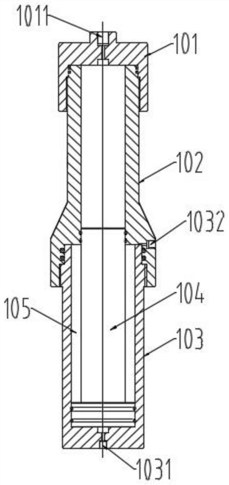 Oil casing head under-pressure leaking stoppage system and method