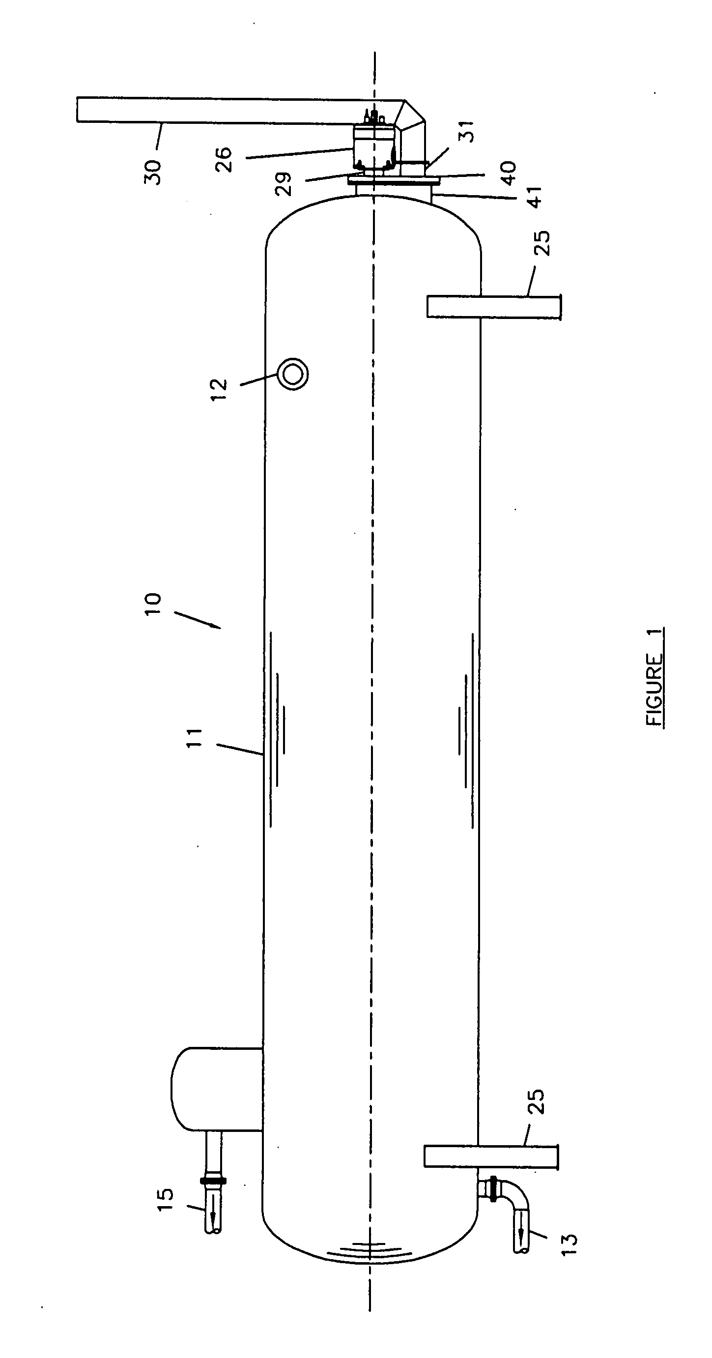 Heated separation vessel for well fluids