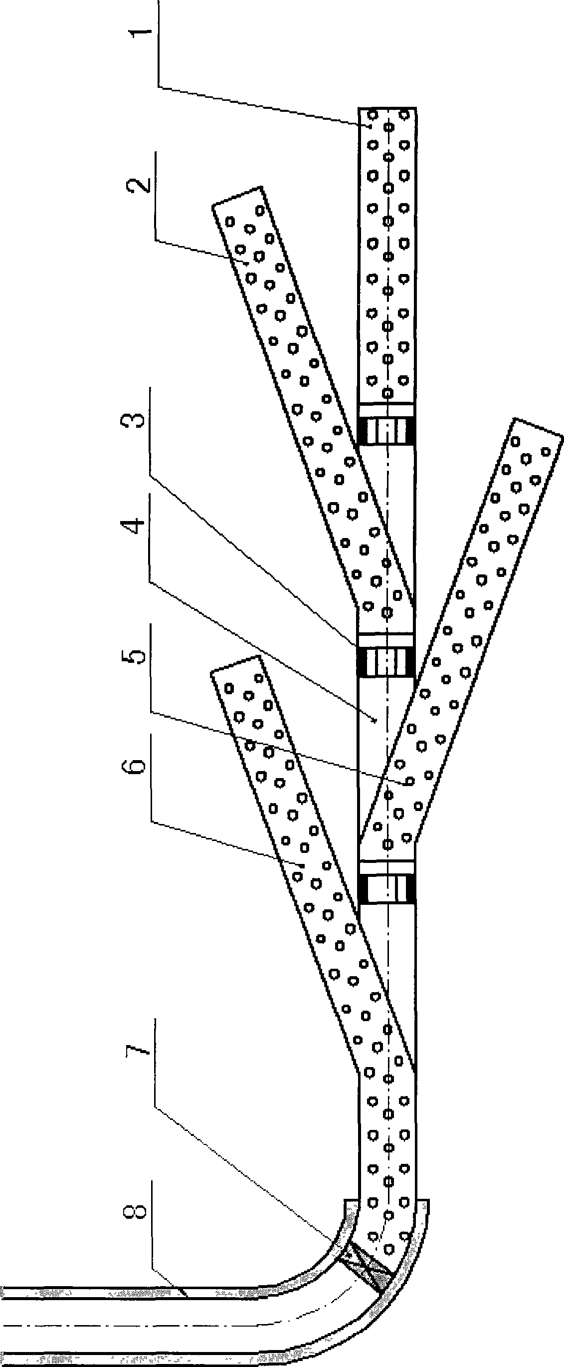 Fish bone shaped lateral well drilling and completion technique