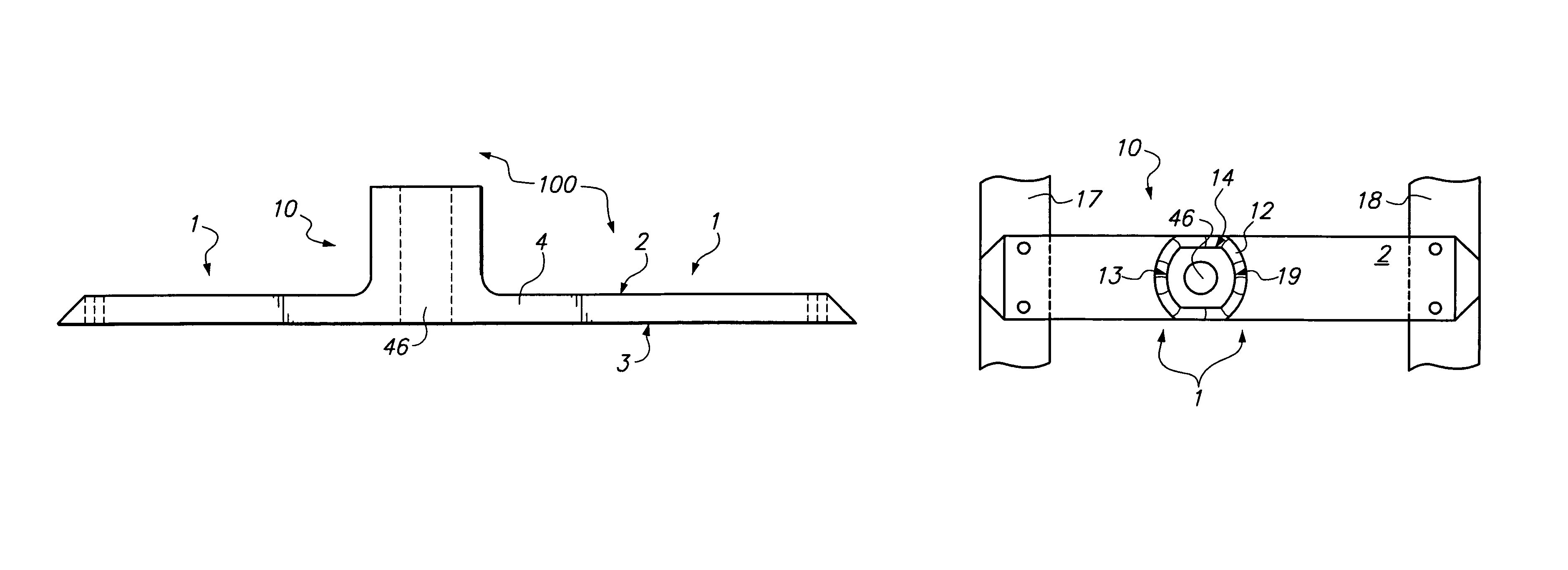 Combination anchor bolt holder and concrete form spacer/tie