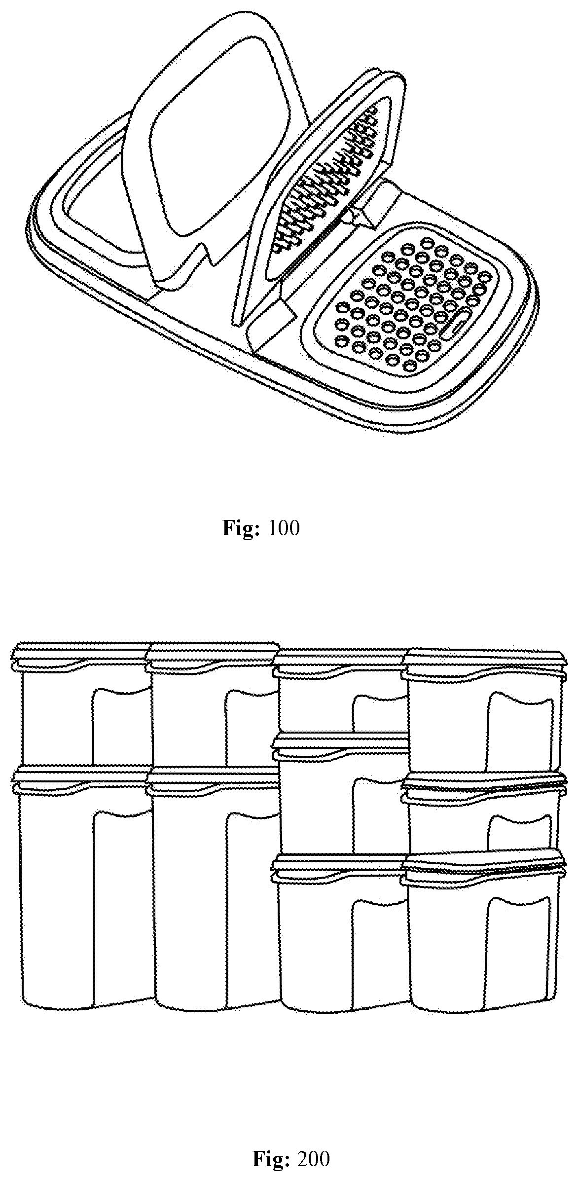 Dual Function Storage Container Lid with Strainer