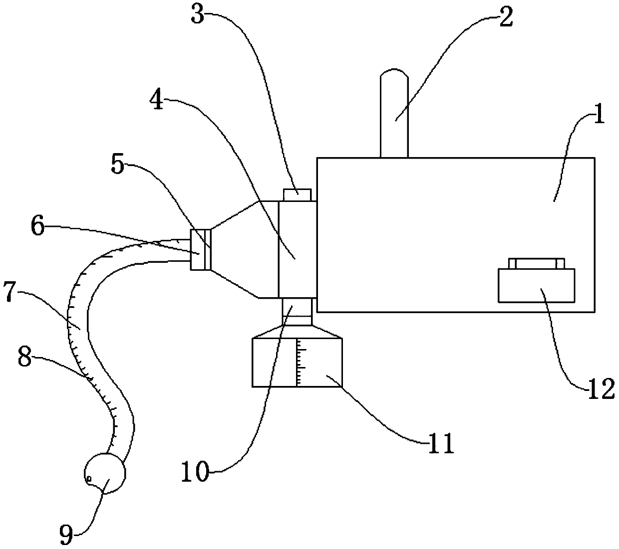 Novel medical sputum suction device