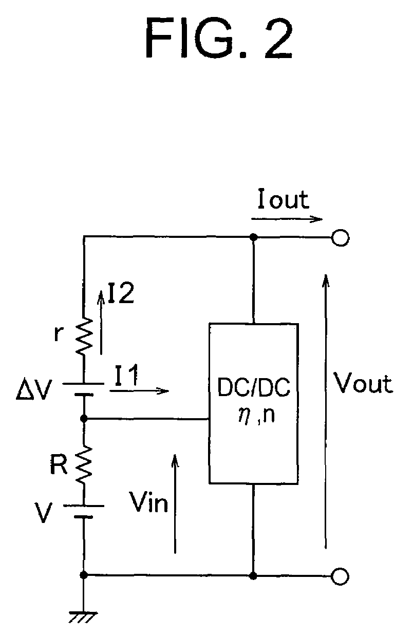 Power circuit for battery