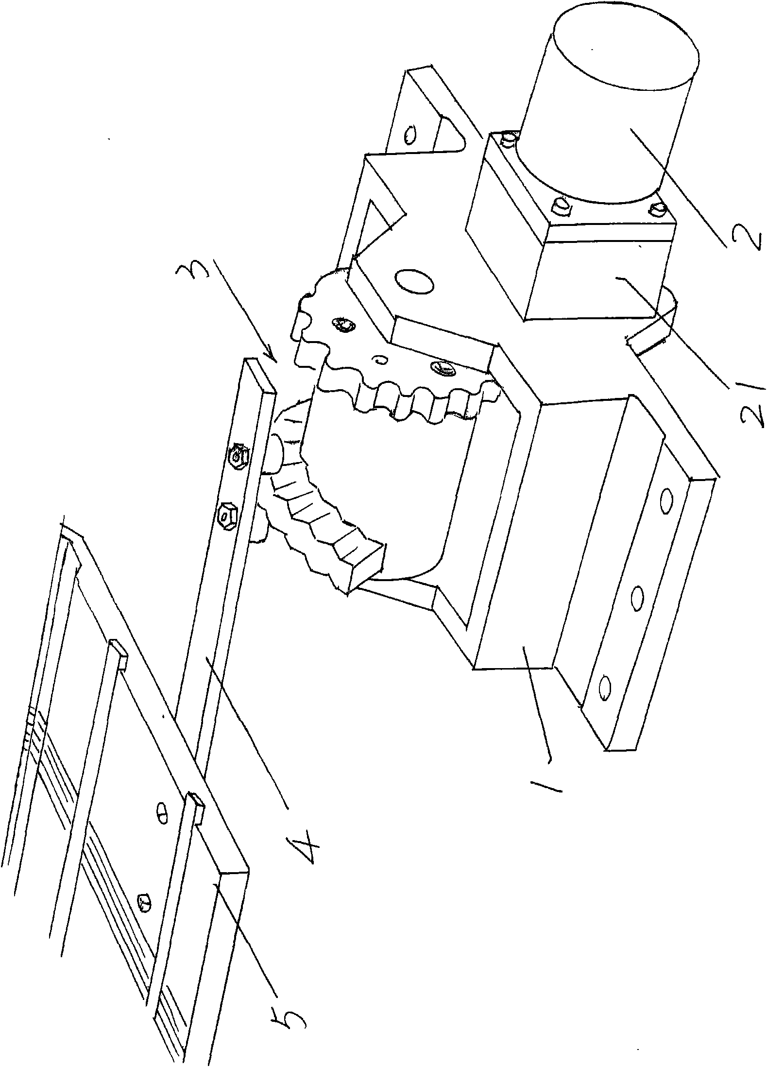 Needle board moving mechanism of computer knitting flat knitting machine