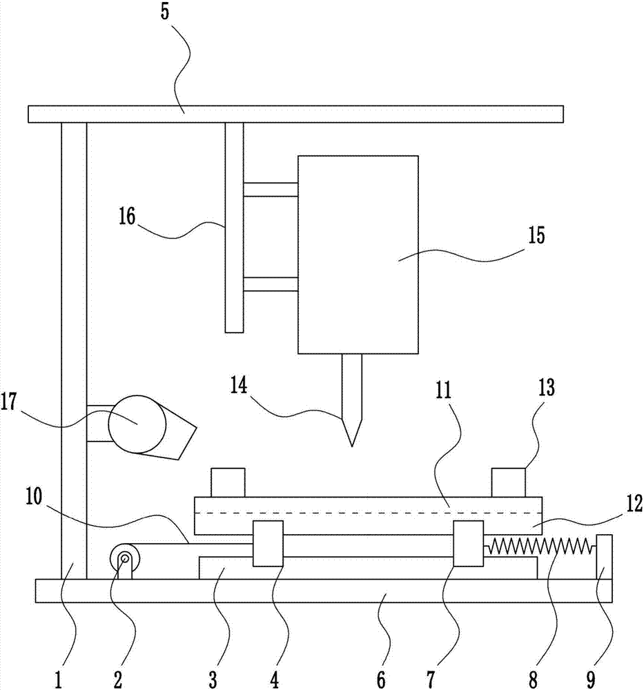 Quick footwear upper punching device for shoe production