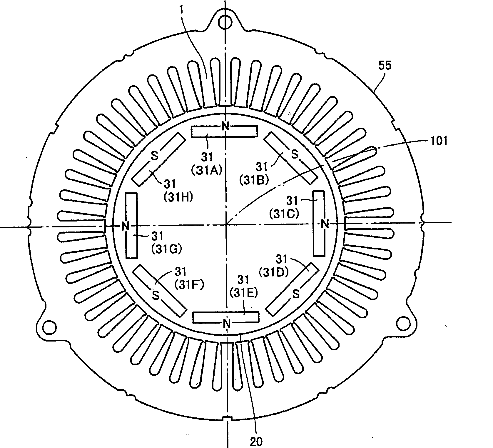 IPM rotor, IPM rotor manufacturing method and IPM rotor manufacturing apparatus