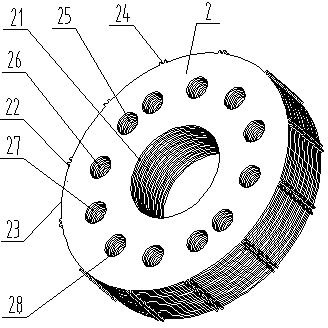 Core structure of skew-pole rotor of permanent magnet motor and laminating method thereof