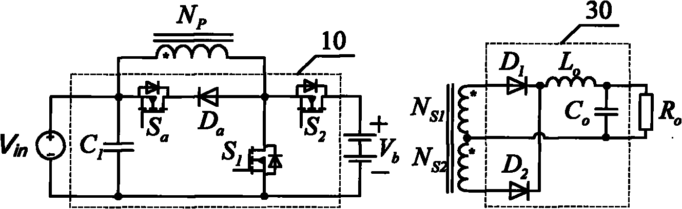 Three-port DC converter