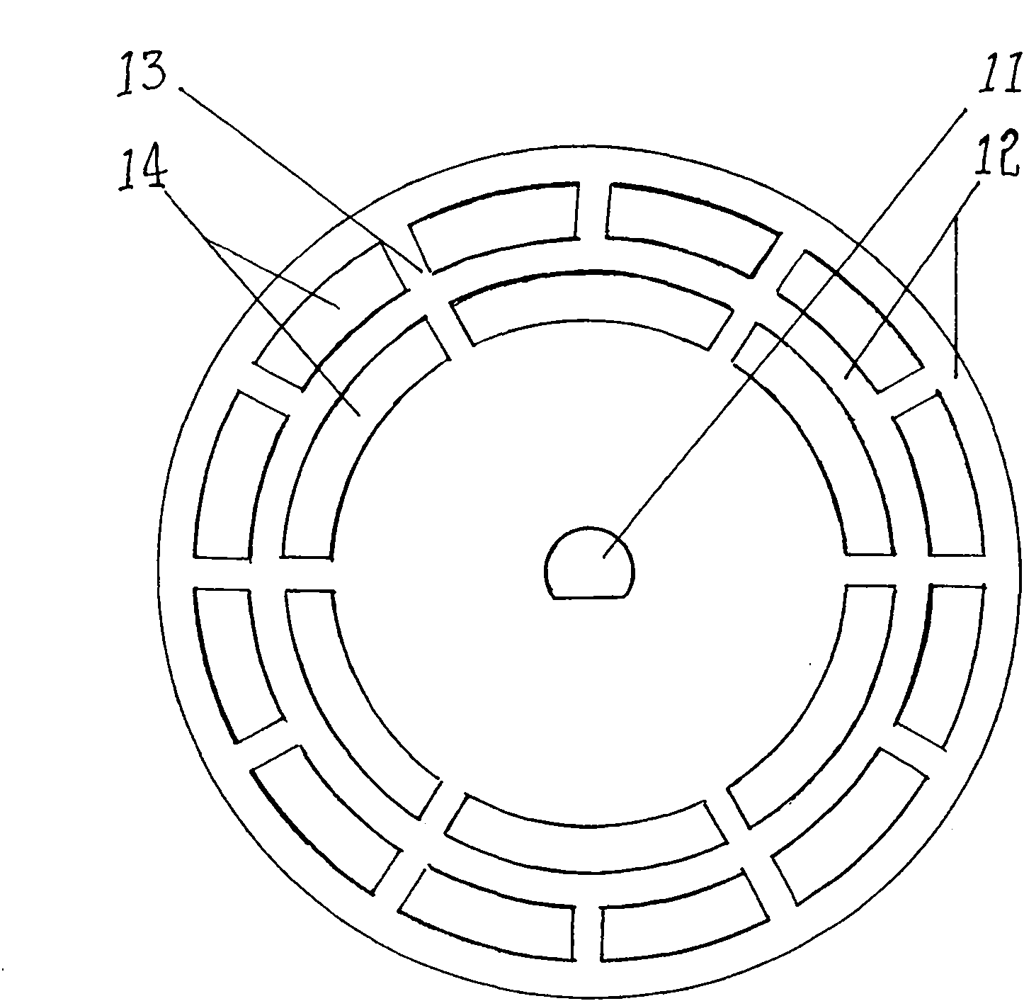 Multi-air-duct internal-absorption axial flow turbo fan