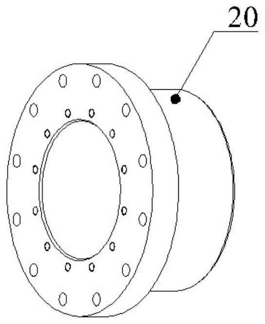 Device and method for testing axial bearing performance of heavy-load planetary threaded roller bearing