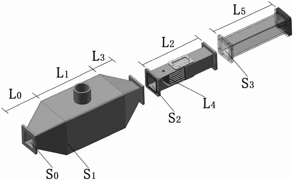 Fine particle emission reduction device of burning energy system based on acoustic agglomeration principle