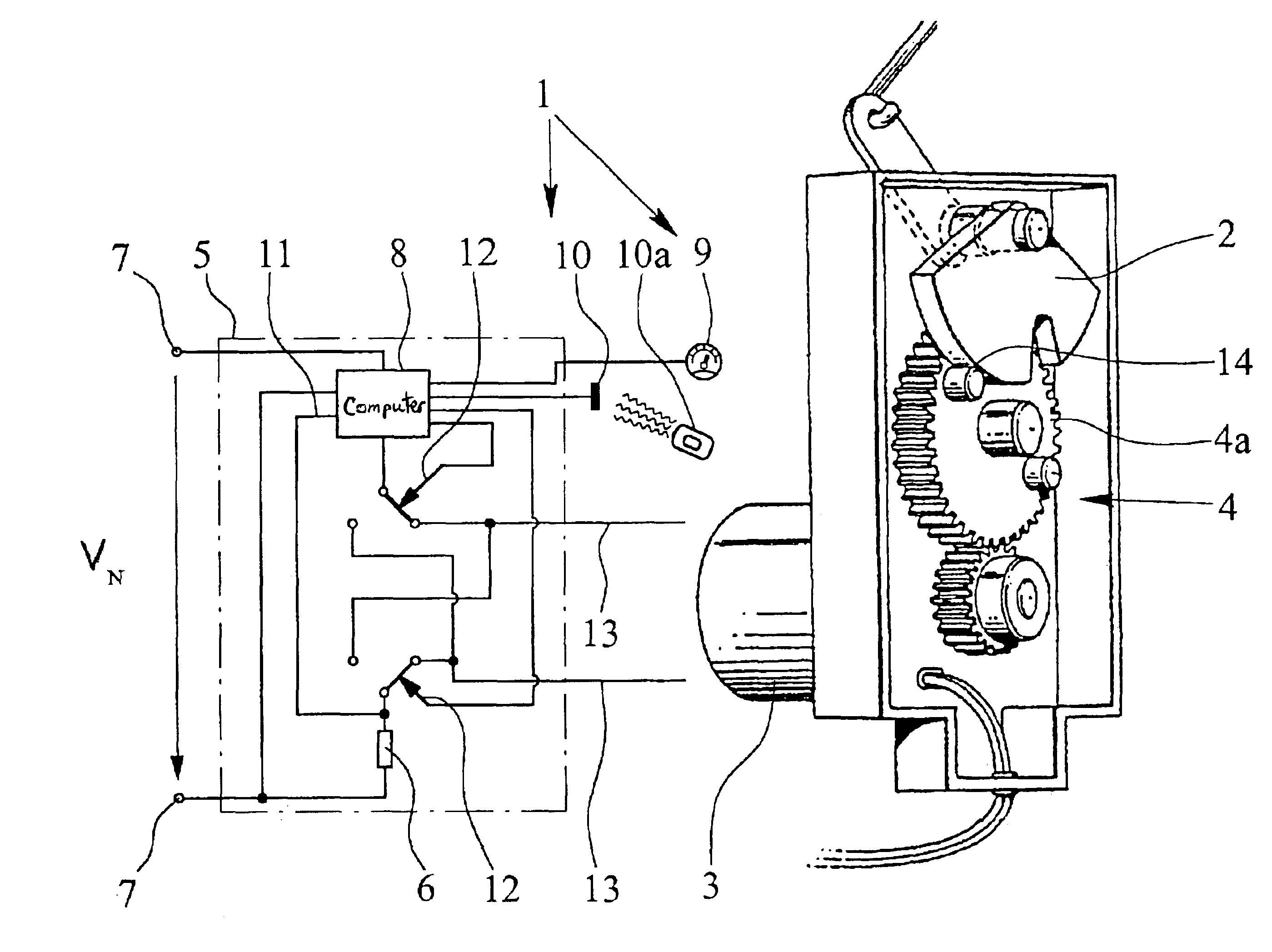 Motor vehicle door lock with an electromechanical central locking system drive