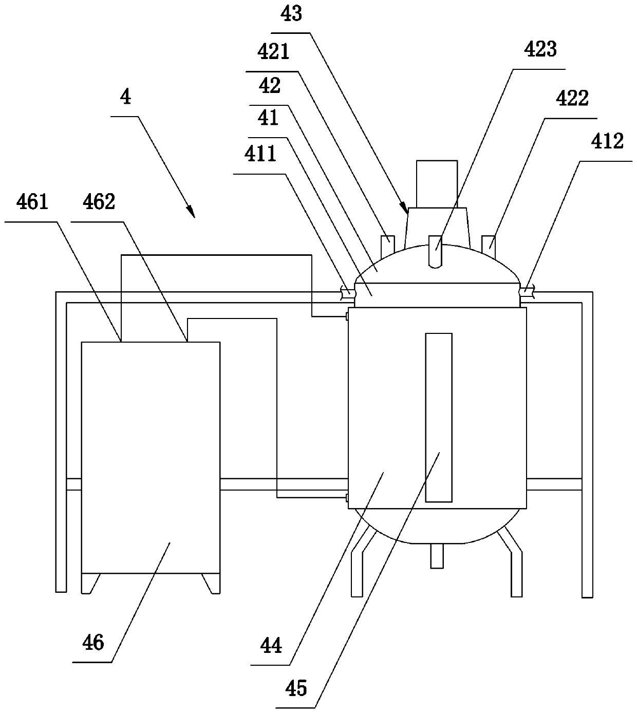 Preparation technology and production line of high-purity tea polyphenol