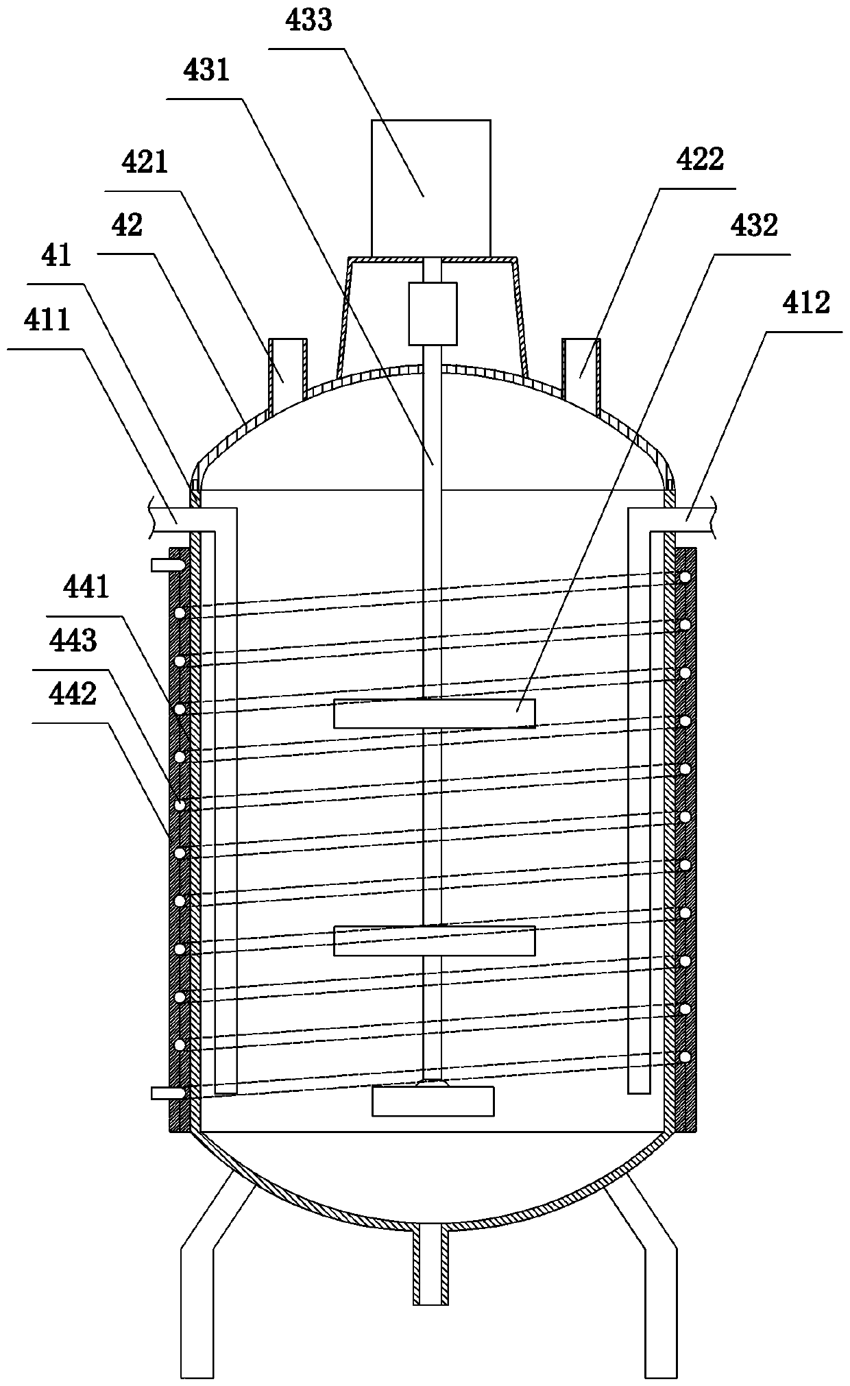 Preparation technology and production line of high-purity tea polyphenol